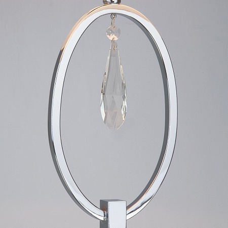 Напольный светильник Eurosvet 01056/1 хром/прозрачный хрусталь Strotskis - фото