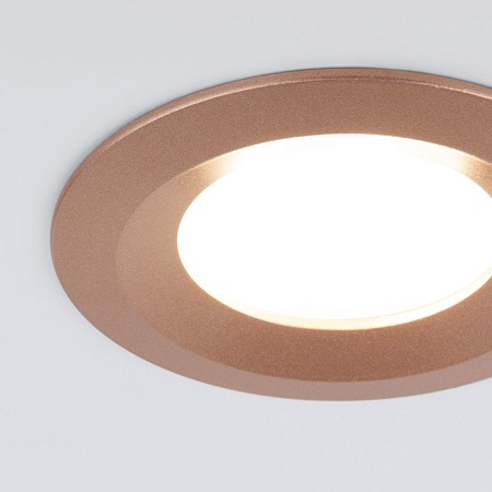 Встраиваемый точечный светильник 110 MR16 золотой Elektrostandard - фото