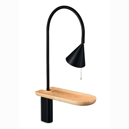 Бра ST-Luce Черный/Черный E27 1*60W SL1802.401.01 - фото