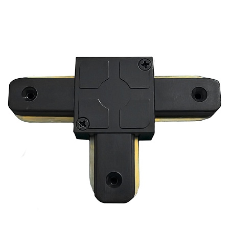 Коннектор Т-образный однофазный для шинопровода  , черный , LD1003 - фото