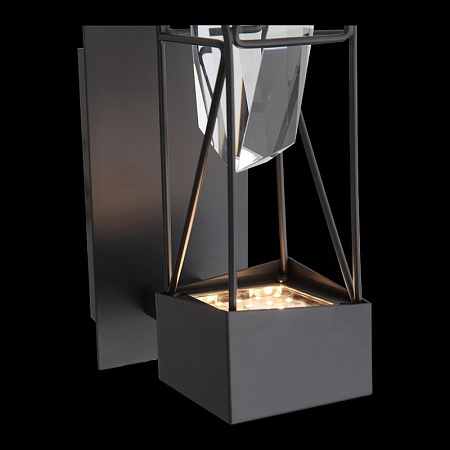 Бра ST-Luce Серый графит/Серый графит, Прозрачный LED 1*6W 4000K SL815.301.01 - фото