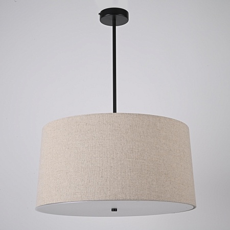 Люстра Rh Round Linen Shade Pendant Imperiumloft 75147-22 - фото