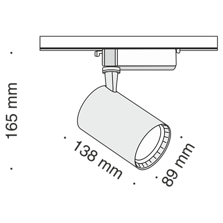 Трековый светильник Technical Vuoro TR003-1-17W3K-B - фото