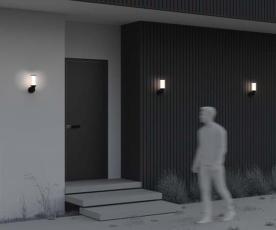 Уличный настенный светильник Outdoor O502WL-01B - фото