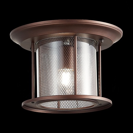 Светильник уличный потолочный ST-Luce Темный кофе/Прозрачный, Темный кофе E27 1*60W SL080.402.01 - фото