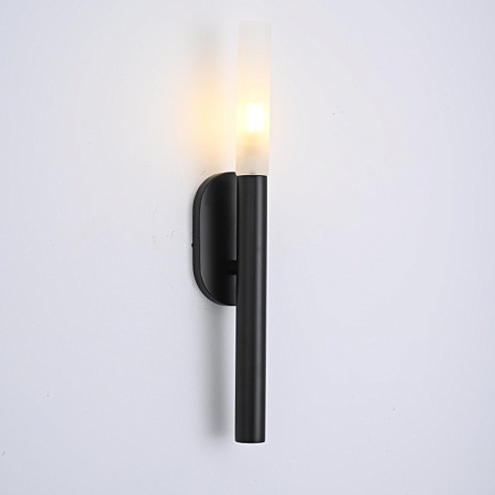Бра Rousseau Small Bath Sconce Black Imperiumloft 192924-22 - фото