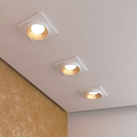 Встраиваемый точечный светильник 116 MR16 золото/белый Elektrostandard - фото