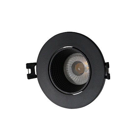 DK3061-BK Встраиваемый светильник, IP 20, 10 Вт, GU5.3, LED, черный/черный, пластик - фото