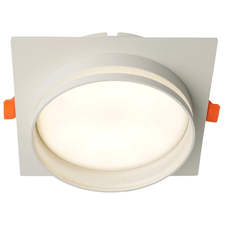 Светильник встраиваемый Feron DL703 LUNA потолочный GX70 белый квадрат - фото