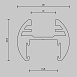 Шинопровод 2м подвесной круглый basity, черный Technical Busbar trunkings Basity TRX172-R-112B - фото