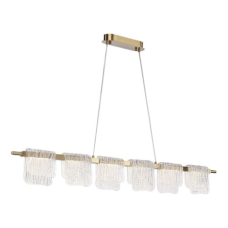 Светильник подвесной ST-Luce золотистый/прозрачный LED 1*36W 3000K SL6021.203.36 - фото
