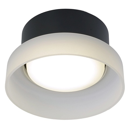 Светильник потолочный Feron HL460 Barrel OPAL 12W, 230V, GX53, черный - фото