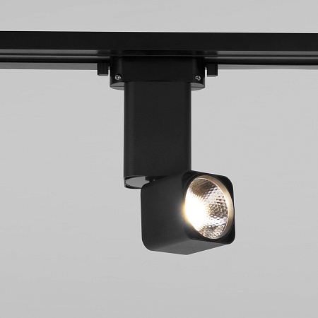 Трековый светильник для однофазного шинопровода Cubus чёрный матовый 10 Вт 4200K 85516/01 Elektrostandard - фото