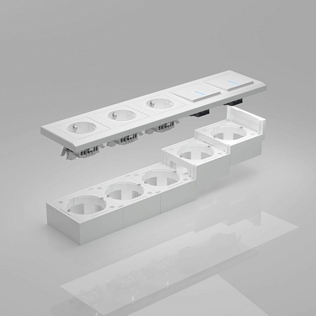 Коробка для накладного монтажа (белый) W8000001 - фото