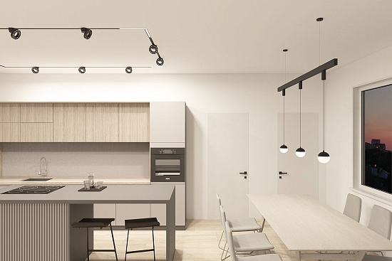 Светильник на шине Denkirs SMART MOON DK8056-BK - фото