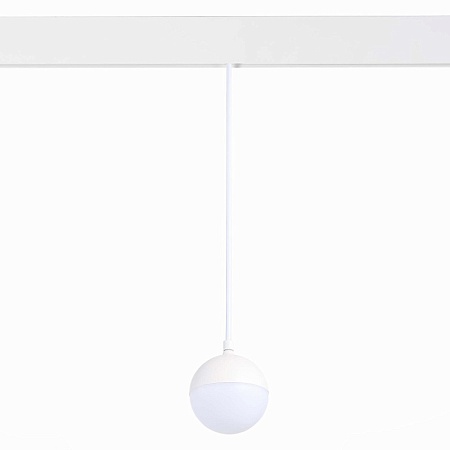Магнитный трековый светильник подвесной Белый LED 1*7W 3000K 520Lm Ra>80 120° IP20 D90x ST358.533.07 - фото