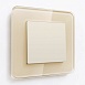 Выключатель одноклавишный проходной (айвори матовый) W1112062 - фото