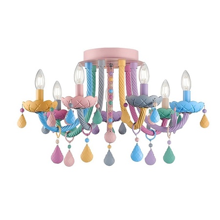 Люстра потолочная ST-Luce Разноцветный E14 7*40W SL1700.782.07 - фото