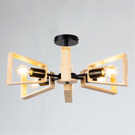 Потолочная люстра Arte Lamp BRUSSELS A8030PL-6BK - фото