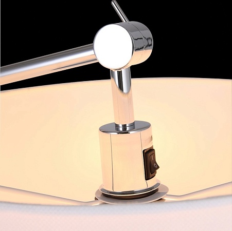 Торшер ST-Luce Хром/Белый E27 1*60W (из 2-х коробок) SL460.105.01 - фото