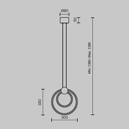 Подвесной светильник Maytoni Link MOD357PL-L14BS3K - фото