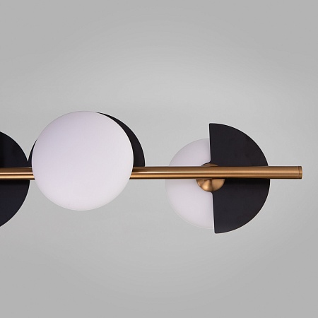 Подвесной светильник Eurosvet 70149/6 черный/латунь - фото