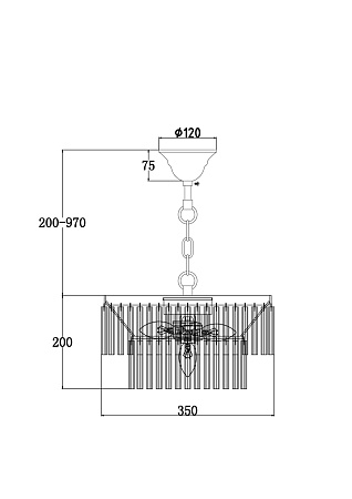 Подвесной светильник Maytoni Colonne MOD093PL-04CH - фото