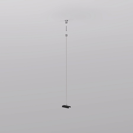 TR2126-BK Механический подвес для трека SMART BASE, IP20, 1.5м, черный, алюминий - фото