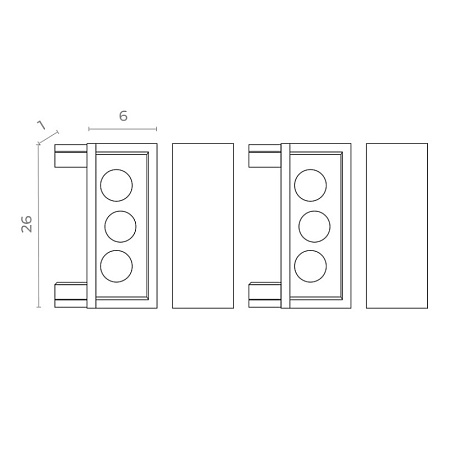 Торцевая заглушка SKYFLAT (2 шт) ST-Luce Черный ST067.409.19 - фото