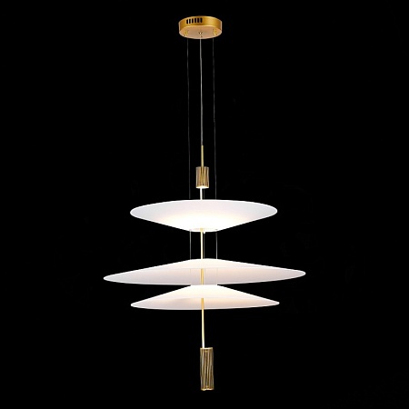 Люстра подвесная ST-Luce Золотистый/Белый LED 1*15W 3000K SL6101.223.01 - фото