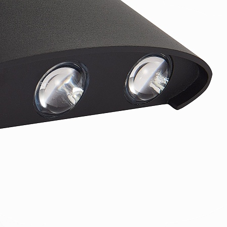 Светильник уличный настенный ST-Luce Черный кварцевый LED 6*1W 4000K SL089.401.06 - фото