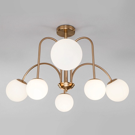 Потолочный светильник Eurosvet 30177/6 латунь - фото