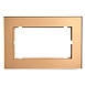 Рамка  2-местная (без перемычки), стекло, STEKKER, GFR00-7012-08, серия Катрин, золото - фото