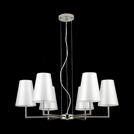 Светильник подвесной Никель/Белый E14 6*40W SLE105903-06 - фото