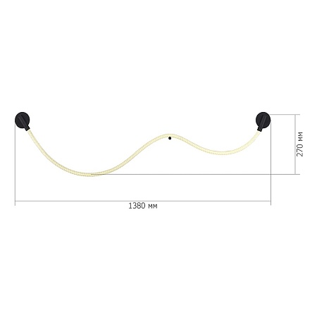 Светильник настенный ST-Luce Черный/Белый LED 1*20W 4000K SL6118.401.01 - фото