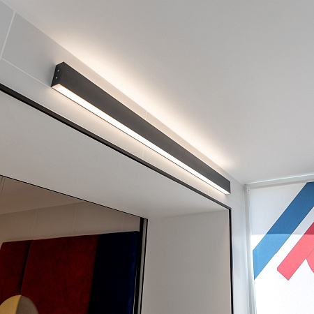 Линейный светодиодный накладной двусторонний светильник 103см 40Вт 4200К черный LSG-02-2-8*103-32-4200-MSh Elektrostandard Pro - фото