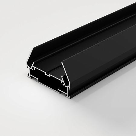 Basic System Алюминиевый профиль для монтажа в натяжной потолок однофазного шинопровода черный 2м 85234/00 Elektrostandard - фото