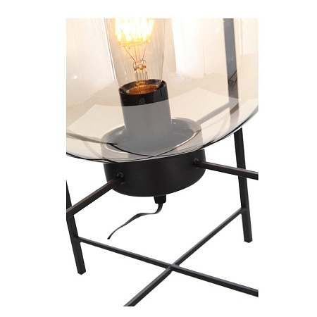 Прикроватная лампа ST-Luce Черный/Коньячный E27 1*40W (из 2-х коробок) SL1050.505.01 - фото