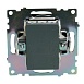 Переключатель перекрестный 1-клавишный (механизм), STEKKER GLS10-7110-05, 250V, 10А, серия Катрин, черный - фото