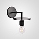 Бра Rh Utilitaire Knurled Disk Shade Sconce Black Imperiumloft 123281-22 - фото
