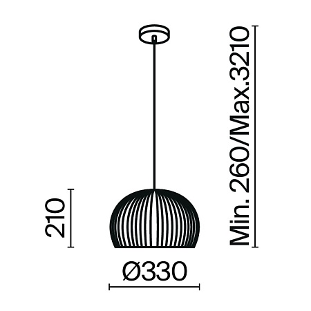 Подвесной светильник Maytoni Roots MOD195PL-01W - фото
