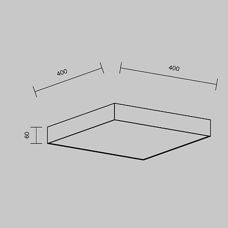 Потолочный светильник Technical Zon C032CL-45W4K-SQ-W - фото