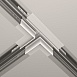 Коннектор Т-образный Exility встраиваемый под ГКЛ 12,5мм, белый - фото
