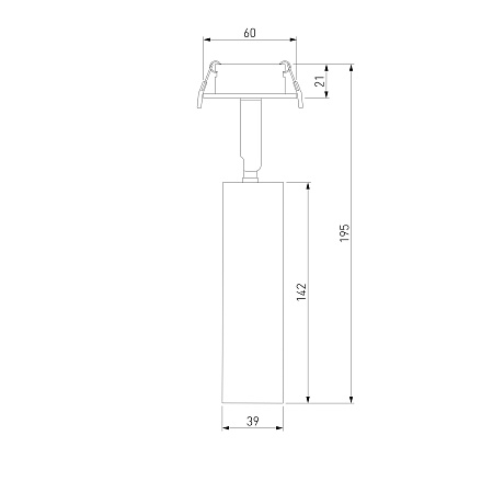 Встраиваемый светодиодный светильник Diffe серебряный 25040/LED Elektrostandard - фото