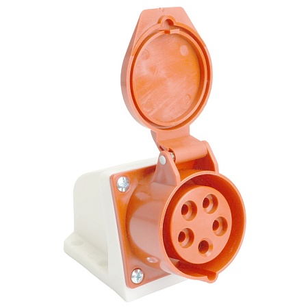 Розетка стационарная ST-115 16А 380В 3P+PE+N IP44, RST16-115-44, Stekker - фото