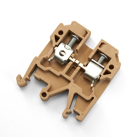 Зажим наборный изолированный (винтовой) ЗНИ - 6,0 (JXB 6), бежевый STEKKER - фото