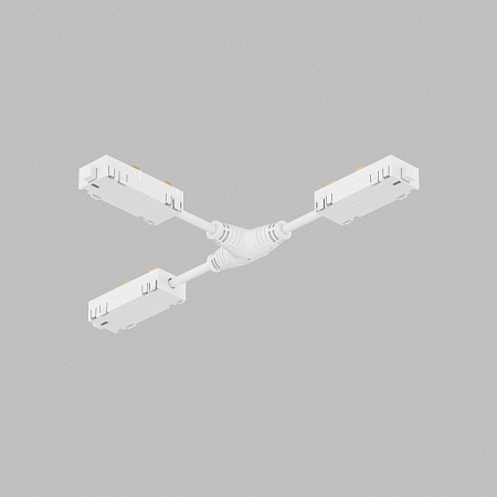 TR2115-WH Гибкий Т-образный, электрический коннектор трека SMART, белый - фото