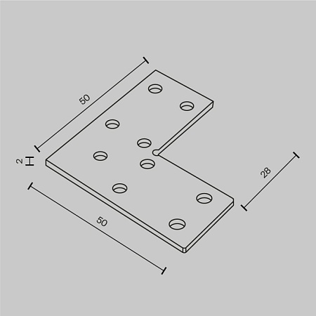 Крепеж для углового соединения накладного шинопровода Exility - фото
