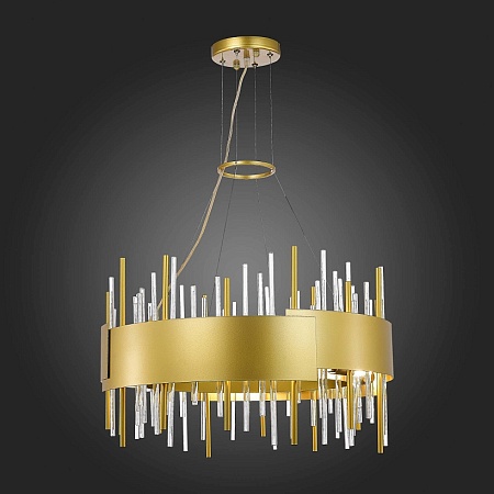 Люстра подвесная ST-Luce Матовое золото/Матовое золото,Прозрачный E14 12*40W SL1633.203.12 - фото