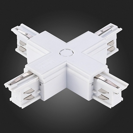 Х-образный токоподвод для трехфазного шинопровода ST-Luce Белый ST030.509.17 - фото